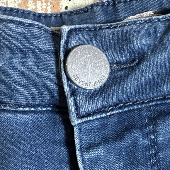 Seven7 Womens Size 12 Medium Wash High Waist Stretch Booty Shaper Jeans - Picture 8 of 9